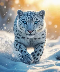 Snow Leopard Art Diamond Painting