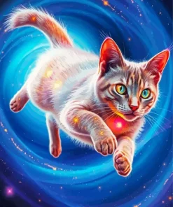 Space Cat Diamond Painting